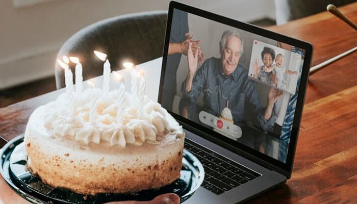 Virtual Cake Cutting Celebration slide 1